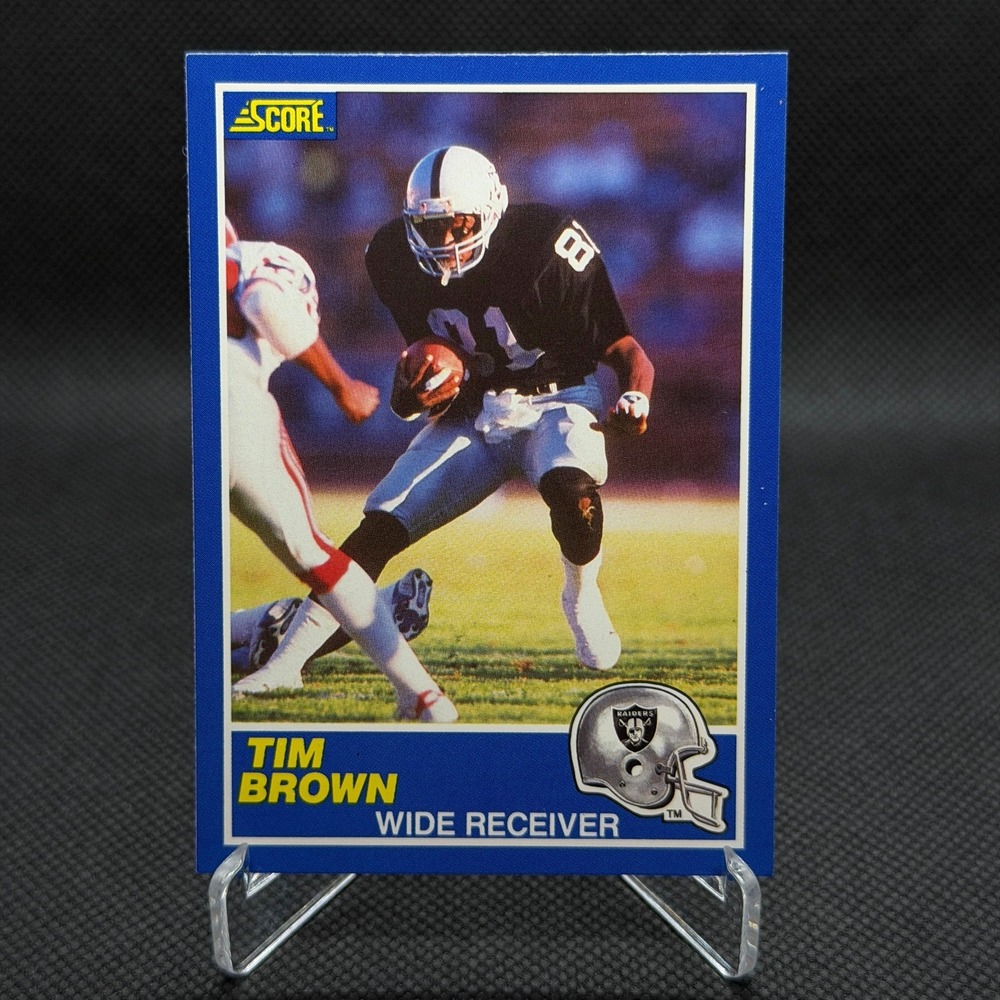 Tim Brown 1989 Score #86 Raiders Football Card NM